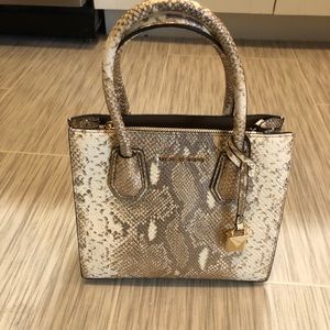 Michael Kors Gold Snakeskin Purse